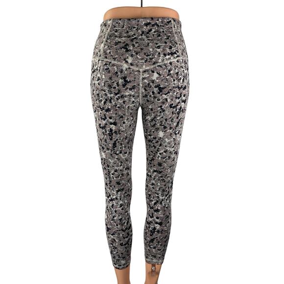 Athleta Women's Multicolored Abstract High Rise Activewear Yoga Leggings Pants S - Picture 2 of 3